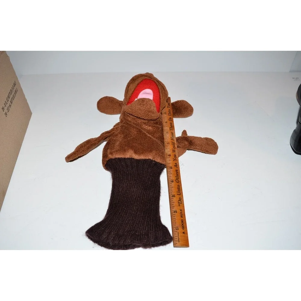 Maxi The Taxi Dog Hand Puppet ribbed sock base  Soft Plush Vtg golf‎ head cover